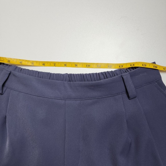 Halara Womens Mid Rise Side Pocket Barrel Leg Work Pants Size Large Purple Work - Picture 8 of 11